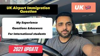 My uk Airport immigration experience Q/A #internationalstudents #ukstudyvisa #uklife #studyinuk