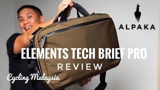 Alpaka Elements Tech Brief Pro, hybrid backpack / messenger bag Review.