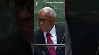 Watch: Haiti President Edgard Leblanc Fils Spills Water during UN Speech, Video Goes Viral