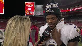 'We're a pick your poison type of offense!' ️ Lamar Jackson speaks after win vs. Bucs | NFL on ESPN