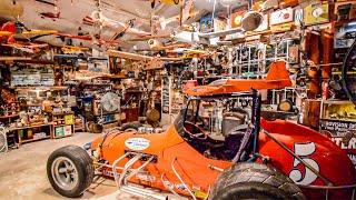 The Ultimate MAN CAVE with a Vintage Sprint Car Centerpiece