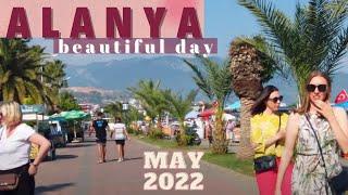 alanya antalya walking tour may 2022 ! marina ! alanya city center ! turkey holiday trip ! 4k video