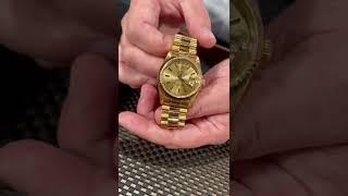 Rolex President Day Date Yellow Gold Champagne Dial Mens Watch 18238 Review | SwissWatchExpo