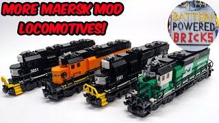 Norfolk Southern and Burlington Northern Maersk mod locomotives