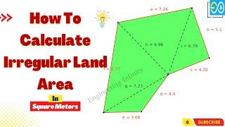 How To Calculate Irregular Land Area | Irregular Plot Area In Square Meters