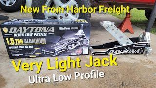 New Daytona Ultra Low Profile Racing Jack from Harbor Freight.  New Design #harborfreight