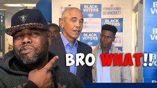 Obama's Tone Deaf Take on Black MALES not Supporting  HARRIS