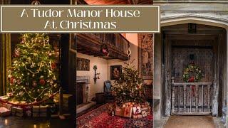 A TUDOR MANOR HOUSE DECORATED FOR CHRISTMAS