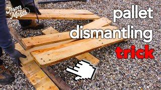 How to dismantle euro pallets (EPAL) fast - NEW METHOD