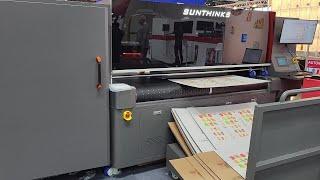 Sunthinks SE792 single pass digital printer corrugated board printing machine showed in Drupa 2024