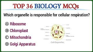 Top 36 biology MCQs | Biology mcq with answers | multiple choice questions