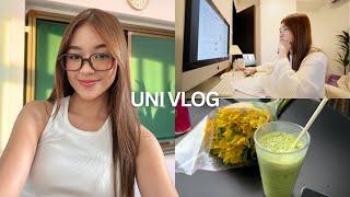 UNI VLOG | 24-hour studying, finals in college, organizing my room, getting my grades!