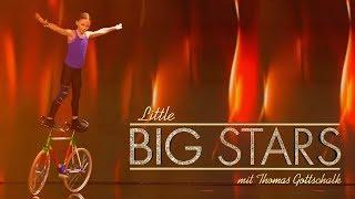 Waghalsige Kunstrad-Akrobatik (Ceyda) | Little Big Stars mit Thomas Gottschalk | SAT.1