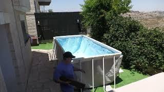 Backyard Pool Build in 4 Minutes (actual build time 6.5 hours)