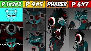 All Phases in Incredibox Sprunki! Phase 2 VS Phase 3 VS Phase 4 VS Phase 5 VS Phase 6 VS Phase 7-8