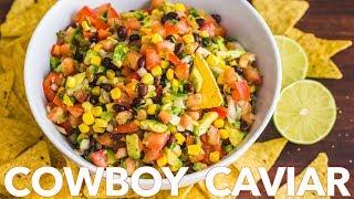 Homemade Cowboy Caviar Salsa Recipe | Texas Caviar Party Dip