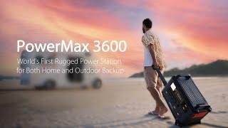 OSCAL PowerMax 3600: World's First Rugged Power Station for Both Home and Outdoor Backup