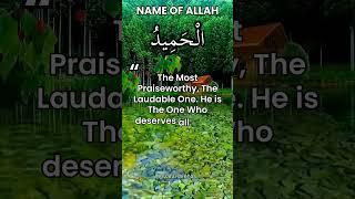 Al-Hameed is one of the 99 Name of Allah #asmaulhusna #99namesofallah