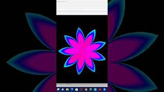 Amazing Flower design Using Python Turtle  watch it  #python #shortsfeed #turtle #viral #coding