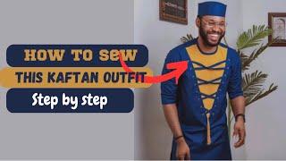 How to sew a kaftan outfit step by step ( full details )