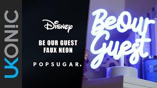 Ukonic Disney Princess x PopSugar Be Our Guest Neon Table Lamp