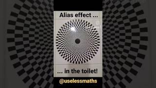 Alias effect makes you see shapes that are not there! #illusion #alias #toilet #opticalillusion
