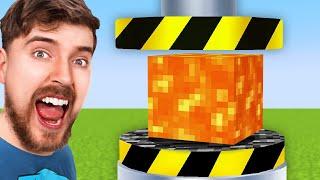 I Used MrBeast's Hydraulic Press in Minecraft