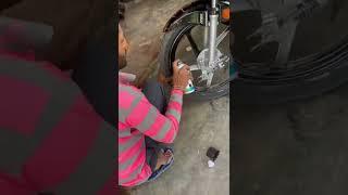 Bike Colour spray Rim colour change #splendor #instagram #hero #youtuber