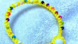 #Fluorescent #colour #bracelet #making #with #threads #origami #sr #art #and #craft #channel #shorts