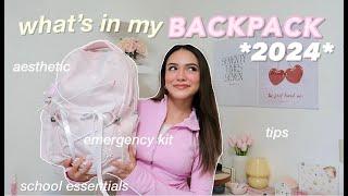 WHAT'S IN MY BACKPACK! ️ *back to school supplies haul* 2024