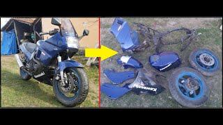 Full Restoration Old Motorcycle Kawasaki GPZ 600 R - Part 1 (Disassembly Motorcycle)-Ninja-