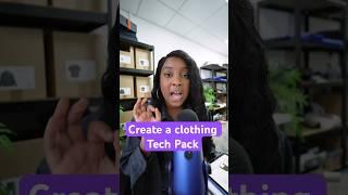 How to create a tech pack for your clothing brand #techpack #clothinglineowner