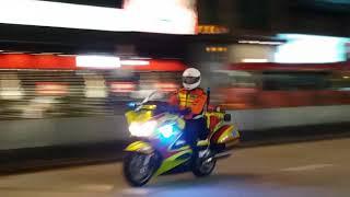 HKFSD Paramedic Motorcycle Responding 香港消防處 A 611 急救醫療電單車出動