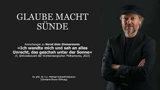 Es ist nicht leicht, Mensch zu sein. Dr. phil. Michael Schmidt-Salomon, Bruno-Giordano-Stiftung