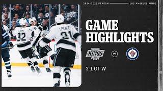 KINGS WIN IN OVERTIME IN WINNIPEG! | 2-1 OTW Highlights