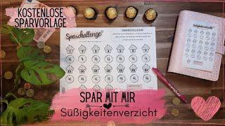  Süßigkeitenverzicht Sparchallenge  I  KOSTENLOSE SPARVORLAGE️I Spar mit mir I