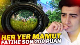 HER YER MAMUT FATİHE SON 200 PUAN! PUBG Mobile Rank Kasma Taktikleri