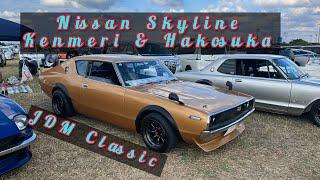 Two beautiful Classic Nissan Skyline Kenmeri & Hakosuka