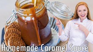 The BEST Homemade Caramel Sauce Recipe!!