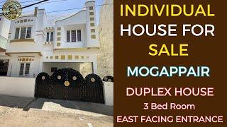 ID 1741 - House For Sale In Mogappair || 3BHK || Duplex House || 1CCP || East Facing