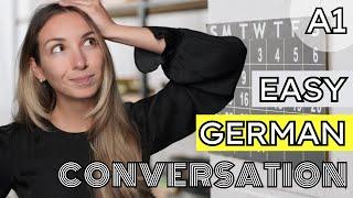 Easy German Conversation for Absolute Beginners | Comprehensible Input (days & adverbs of time)