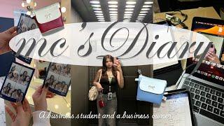 mc's Diary: "A business student and a business owner"‍ | EOE Photoshoots + Reviewing + Grocery