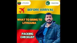 Student Life in Lithuania: What to Pack Before Arrival in Lithuania! ️ #lithuania #pakistan