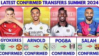 THE LATEST CONFIRMED TRANSFER NEWS AND RUMOURS TRANSFERS 2024| GYOKERES️, POGBA️, SALAH️, ARNOLD