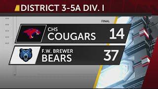 COOPER COUGARS FALL ON THE ROAD TO F.W. BREWER BEARS