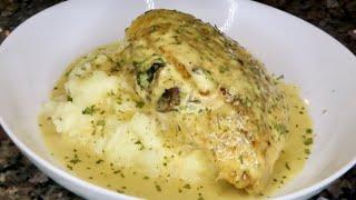 Easy One Pan Stuffed Chicken Breast