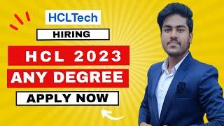 hcl hiring | hcl graduate engineer trainee | how to apply hcl recruitment 2023 | hcl tech bee