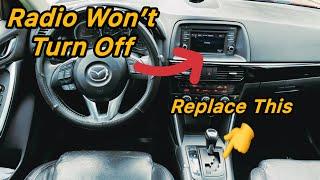 2012 - 2016 Mazda CX-5 Radio Won’t Turn OFF. Shifter Switch Replacement.