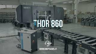 MEP THOR 860 Mep segatrici sawing machines / 멥 이태리 프리미엄 반자동 밴드쏘 톱기계 / 손쉬운 작동법과 다발절단 작업 / 유림싸이겐