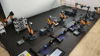 Wlkata Mirobot Automotive Manufacturing Simulation  Production Line------ the robot arm homing